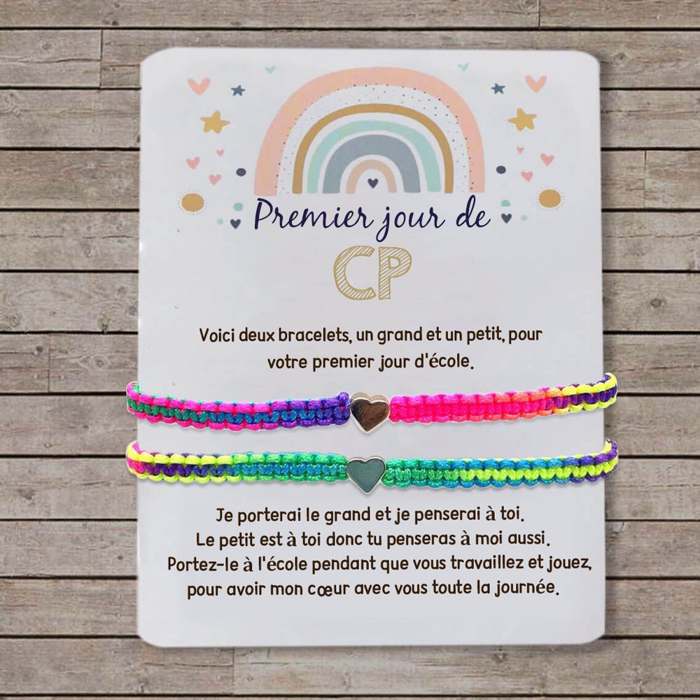 Premier jour d'école Maman et moi Bracelets de retour à l'école