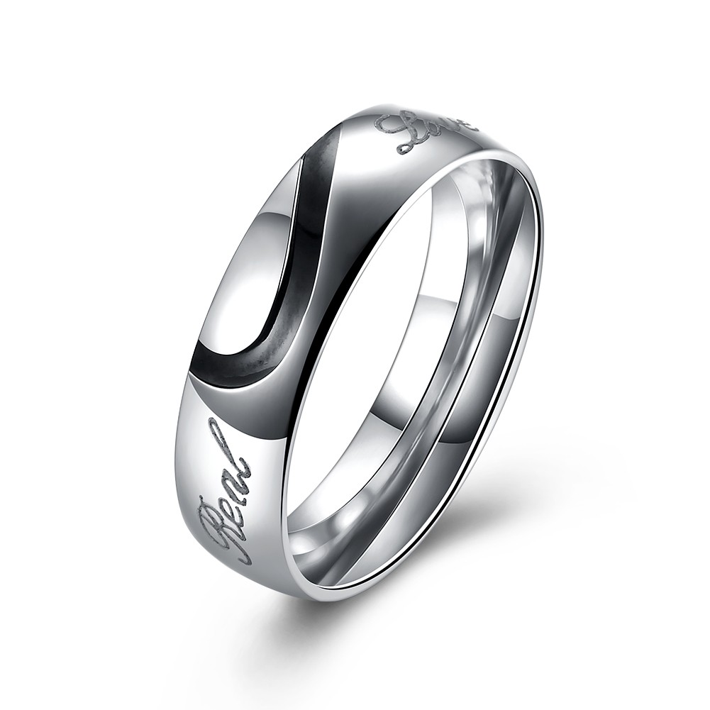 Bague pour homme en argent sterling S925 pour couple amoureux