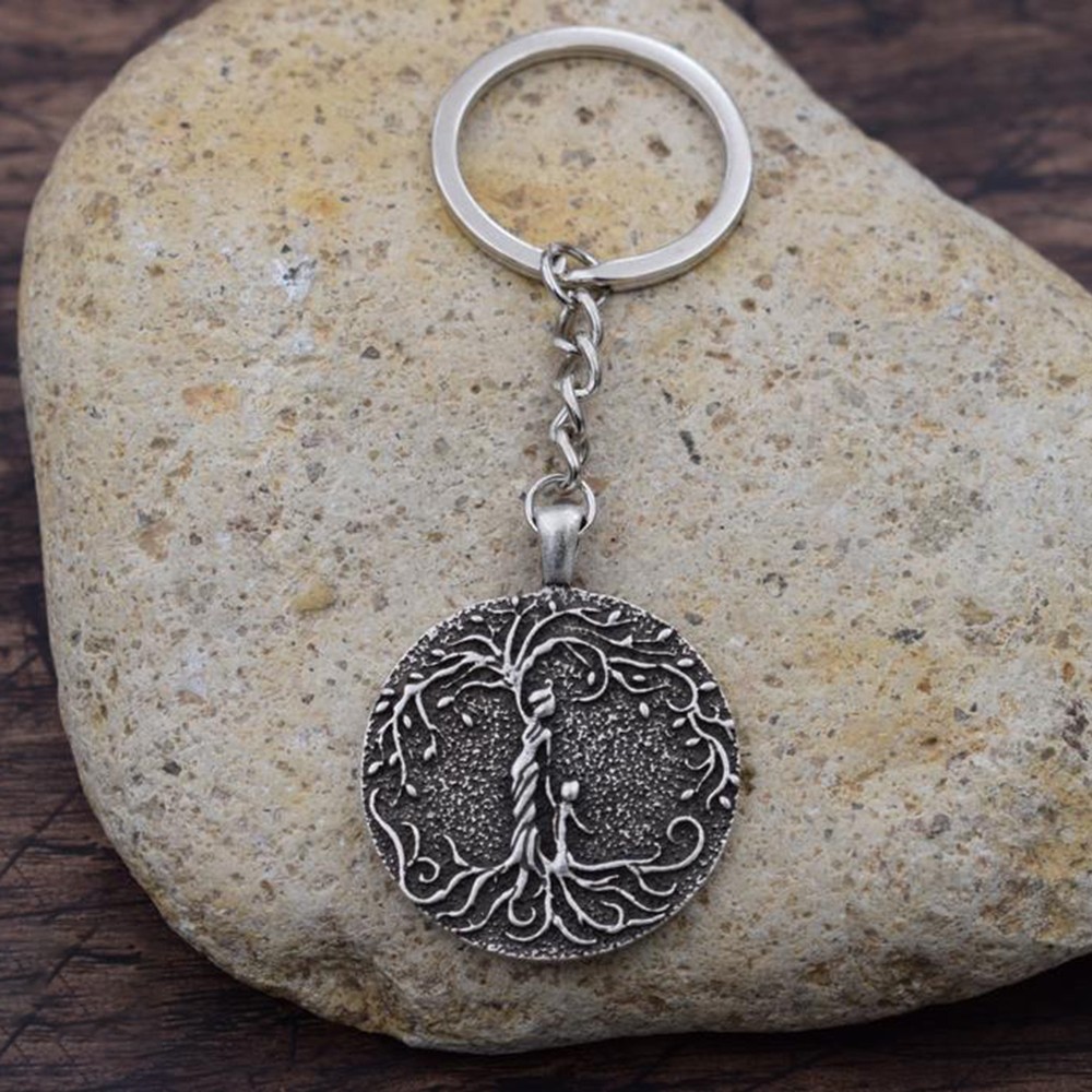 Porte-clés pendentif "arbre de vie" pour maman et 1 à 8 enfants