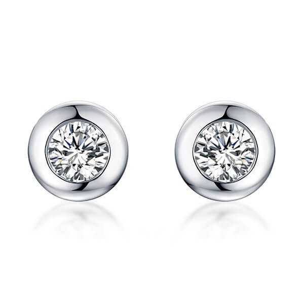 Boucles d'oreilles personnalisées avec pierres précieuses en argent sterling