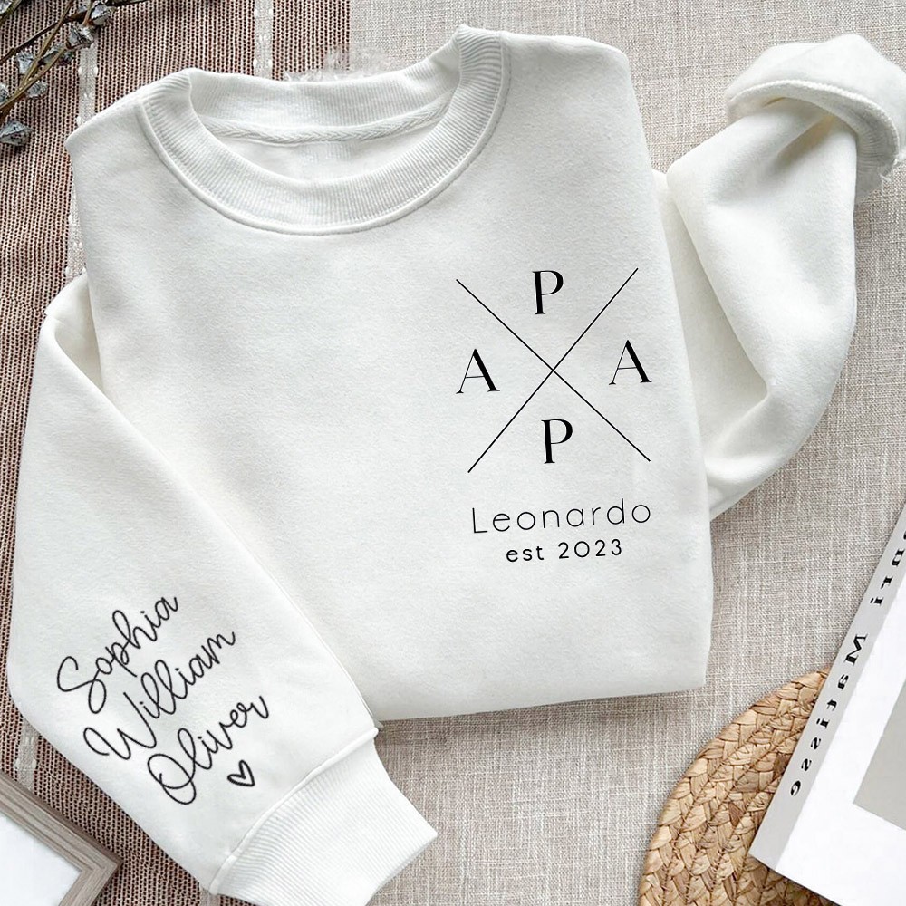 Sweat à capuche papa personnalisé avec nom des enfants, cadeau de fête des pères, cadeau pour nouveau papa