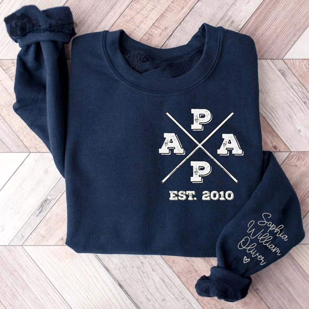 Sweat à capuche papa personnalisé avec nom des enfants, cadeau de fête des pères, cadeau pour nouveau papa