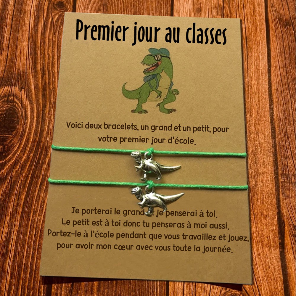 Premier jour d'école Maman et moi Bracelets de retour à l'école