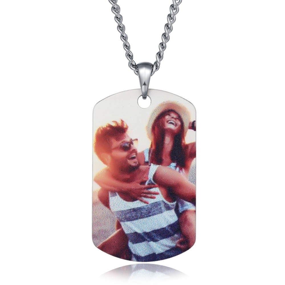 Personnaliser le collier photo-meilleur cadeau pour papa