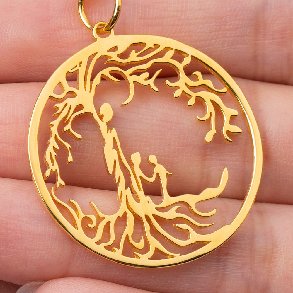 Collier Arbre de Vie Mère et Enfants Personnalisé