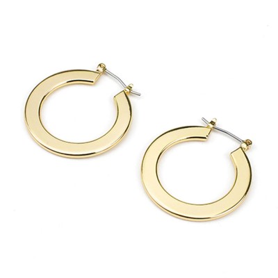 Boucles d'oreilles plates lisses