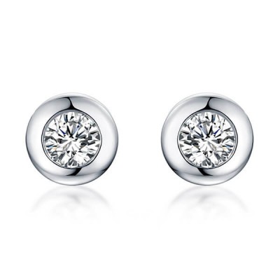 Boucles d'oreilles personnalisées avec pierres précieuses en argent sterling