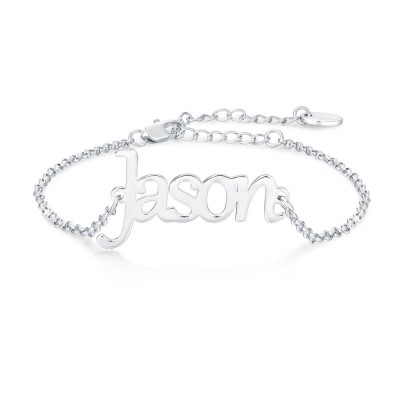 Bracelet Prénom Personnalisé en Argent Massif