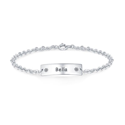 Bracelet personnalisé nom de bébé pour cadeau