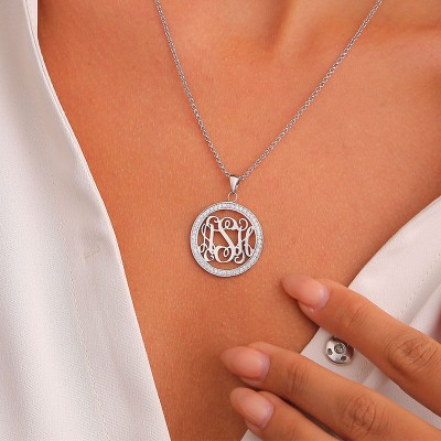 Collier Monogramme Personnalisé