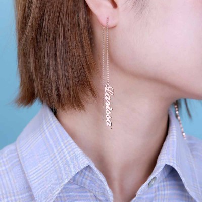 Boucles d'oreilles prénom personnalisées