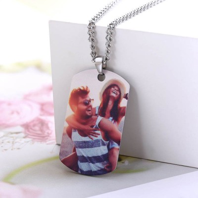 Personnaliser le collier photo-meilleur cadeau pour papa