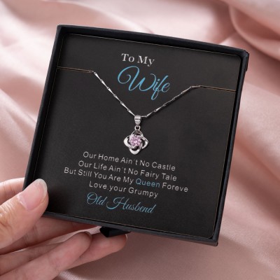 À ma femme amour noeud collier femme cadeau d'anniversaire Saint Valentin cadeaux pour femme cadeau d'anniversaire pour femme de mari