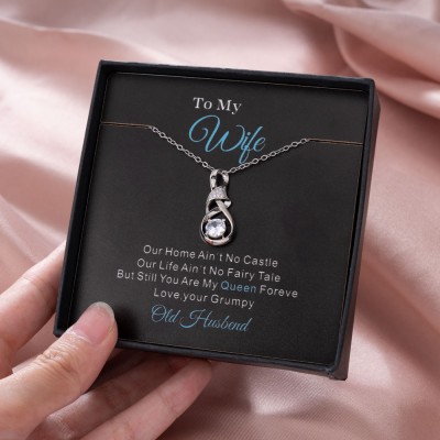 À ma femme merveilleuse collier cadeau d'amour éternel pour l'âme soeur cadeau d'anniversaire de la Saint-Valentin pour femme