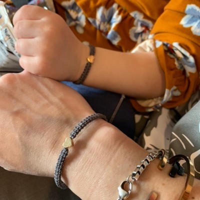 Bracelets de souhaits assortis pour la rentrée des parents et moi