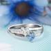 Double Heart Birthstone Promise Ring