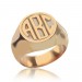 Engraved Monogram Ring