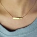 Engraved Monogram Bar Necklace