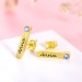 Personalized Bar Earrings with Birthstones