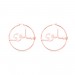 Personalized Arabic Hoop Name Earrings Stainless Steel