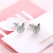 Personalized Pet Photo Stud Earrings in Silver