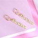 Personalized Name Chain Drop Earring