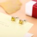 Personalized Birthstone Stud Earrings Sterling Silver