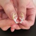 Deer Antler Stud 2 Tones Earrings