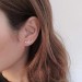 Deer Antler Stud 2 Tones Earrings