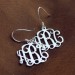 Personalized Sterling Silver Monogram Earrings