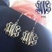 Personalized Sterling Silver Monogram Earrings