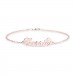 Carrie Copper Personalized Name Anklet Adjustable