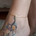 Carrie Copper Personalized Name Anklet Adjustable