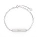 Personalized Engravable Name Bar Anklet Length Adjustable