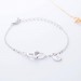 Personalized Double Hearts Anklet