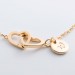 Personalized Double Hearts Anklet