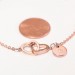 Personalized Double Hearts Anklet